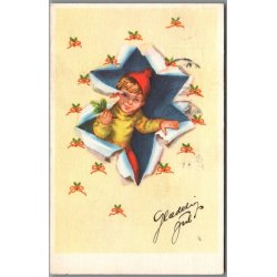 Illa - Gl�delig Jul - Stender Serie 658 - Postkort - Brugt