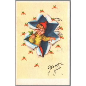 Illa - Gldelig Jul - Stender Serie 658 - Postkort - Brugt