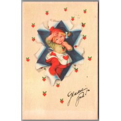 Illa - Gldelig Jul - Stender Serie 658 - Postkort - Brugt