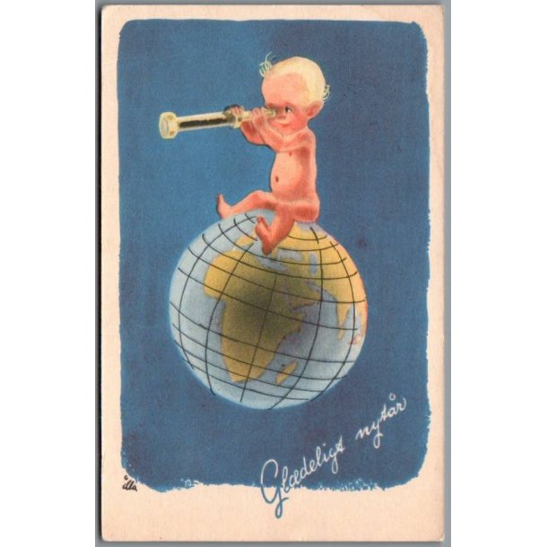 Illa - Gldeligt Nytr - Stender Eneret Serie 284 - Postkort -  Brugt