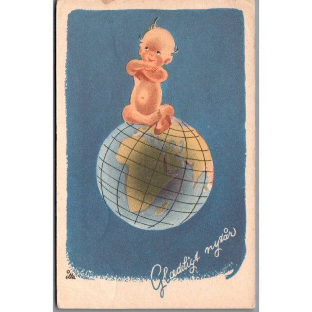 Illa - Gldeligt Nytr - Stender Eneret Serie 284 - Postkort -  Brugt