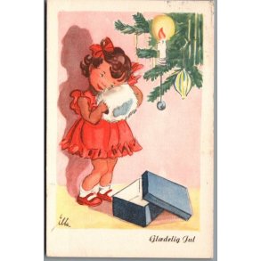 Illa - Gldelig Jul - Stender Serie 756 - Postkort - Brugt