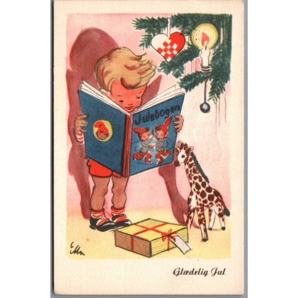 Illa - Gldelig Jul - Stender Serie 756 - Postkort - Brugt