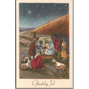 Illa - Gldelig Jul - Eneret Serie 944 - Postkort - Brugt