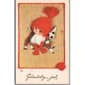 Illa - Gldelig Jul - 5109/165 - Postkort -  Brugt