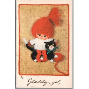 Illa - Gldelig Jul - 5109/165 - Postkort -  Brugt