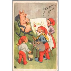 Illa - Gldelig Jul - Eneret Serie 261 - Postkort -  Brugt