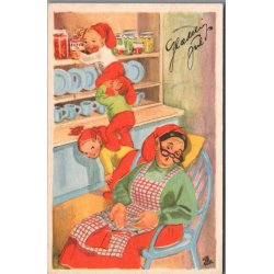 Illa - Gldelig Jul - Eneret Serie 261 - Postkort -  Brugt