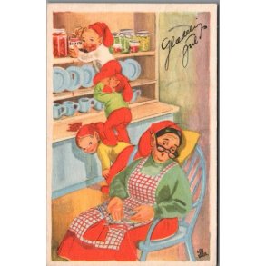 Illa - Gldelig Jul - Eneret Serie 261 - Postkort -  Brugt