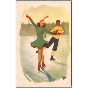 Illa - Stender Serie 696 - Postkort -  Brugt