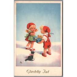 Illa - Gldelig Jul - Stender Serie 590 - Postkort -  Brugt