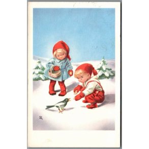 Illa - Stender Serie 590 - Postkort -  Brugt