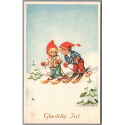 Illa - Gldelig Jul - Stender Serie 590 - Postkort -  Brugt