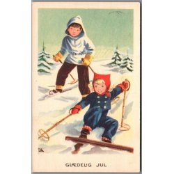 Illa - Gl�delig Jul - Stender Serie 554 - Postkort -  Brugt