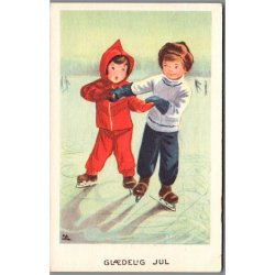 Illa - Gldelig Jul - Stender Serie 554 - Postkort -  Brugt