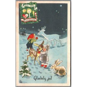 Illa - Gldelig Jul - F.D.B. Serie 1202 - Postkort -  Brugt