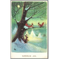 Illa - Gldelig Jul - Printed in Denmark 151 d00 378 - Postkort - Brugt