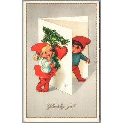 Illa - Gl�delig Jul - Stender Serie 968 - Postkort -  Brugt