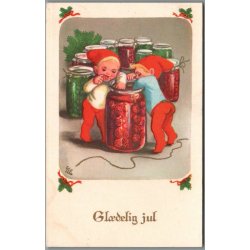 Illa - Gldelig Jul - Printed in Denmark 519/28 - Postkort - Brugt