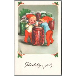 Illa - Gldelig Jul - Printed in Denmark 519/28 - Postkort - Brugt