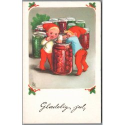 Illa - Gldelig Jul - Printed in Denmark 519/28 - Postkort - Brugt