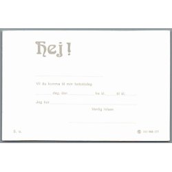 Illa - Invitationskort  - Stender 111005177 - Ubrugt