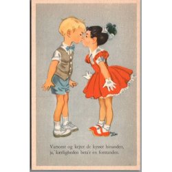 Illa - Varsomt og kejtet ... - Stender Eneret Serie 5058 - Postkort - Ubrugt