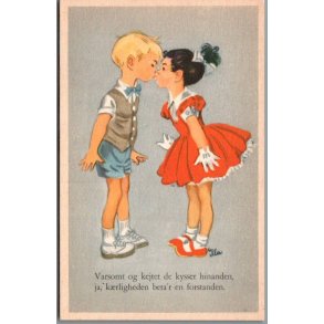 Illa - Varsomt og kejtet ... - Stender Eneret Serie 5058 - Postkort - Ubrugt