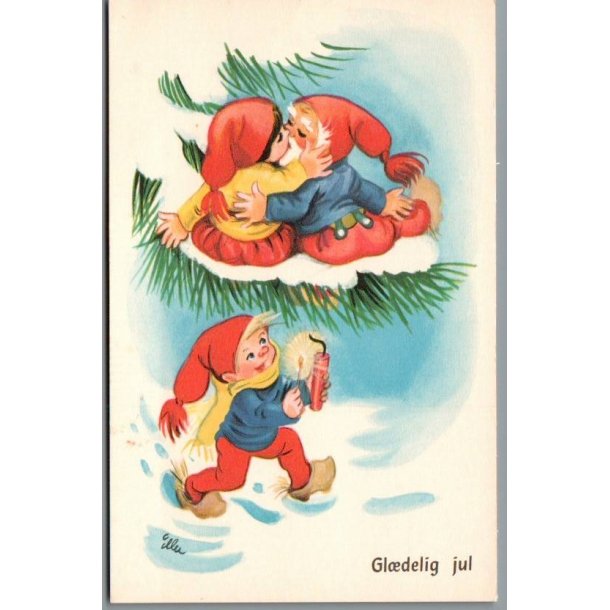 Illa - Gldelig Jul - Stender Eneret 5109/3 - Postkort - Ubrugt