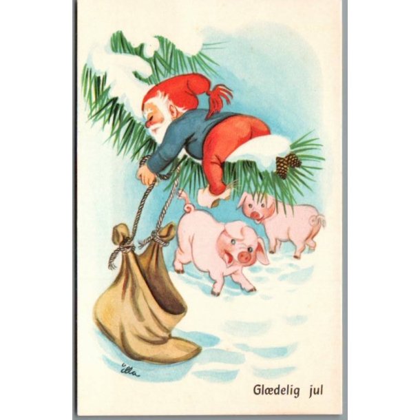 Illa - Gldelig Jul - Stender Eneret 629/27 - Postkort - Ubrugt