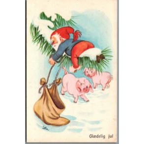 Illa - Gldelig Jul - Stender Eneret 629/27 - Postkort - Brugt