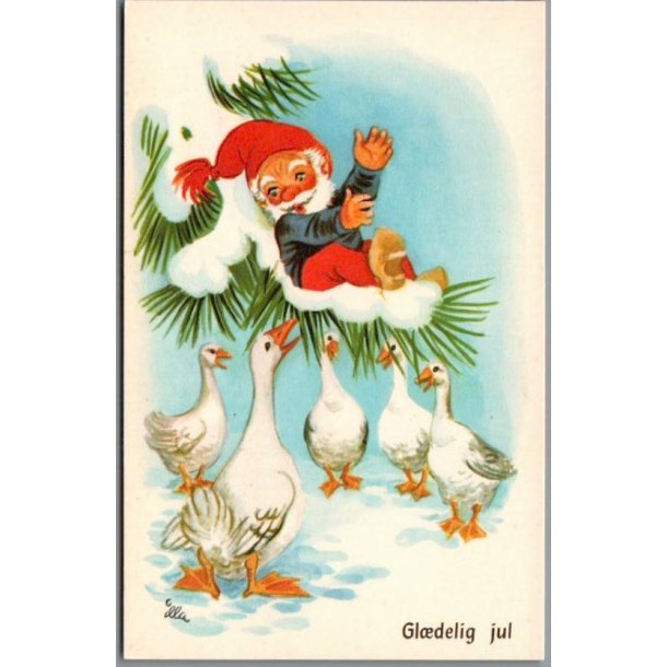 Illa - Gldelig Jul - Stender Eneret 629/27 - Postkort - Ubrugt