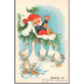 Illa - Gldelig Jul - Stender Eneret 5109/3 - Postkort - Brugt