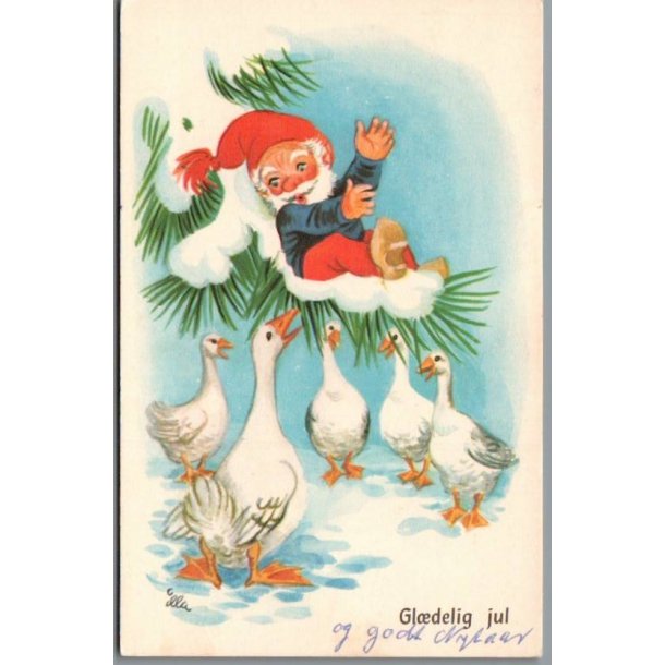Illa - Gldelig Jul - Stender Eneret 5109/3 - Postkort - Brugt