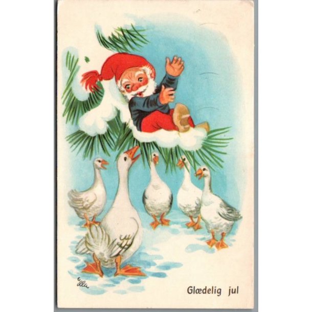 Illa - Gldelig Jul - Stender Eneret 629/27 - Postkort - Brugt