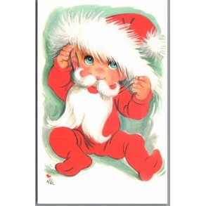 Illa - Gldelig Jul - Printed in Denmark 151 d00 316 - Postkort - Ubrugt