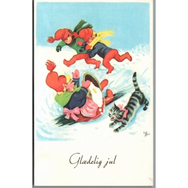 Illa - Gldelig Jul - 151 Doo 270 - Postkort - Brugt