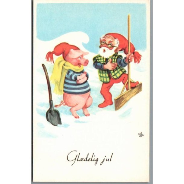 Illa - Gldelig Jul - 151 Doo 270 - Postkort - Brugt