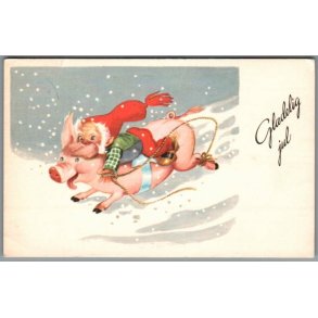 Illa - Gldelig Jul - 151 Doo 258 - Postkort - Brugt