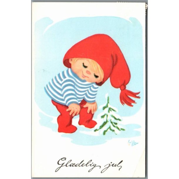 Illa - Gldelig Jul - 151 D00 359 - Postkort - Brugt