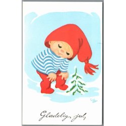 Illa - Gldelig Jul - 151 D00 359 - Postkort - Brugt