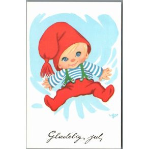 Illa - Gldelig Jul - 151 D00 359 - Postkort - Brugt