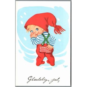 Illa - Gldelig Jul - 151 D00 359 - Postkort - Ubrugt