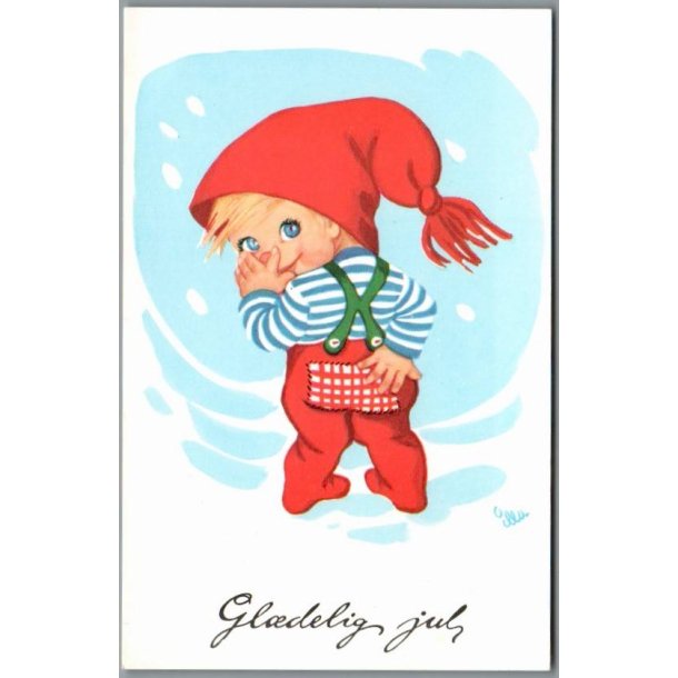 Illa - Gldelig Jul - 151 D00 359 - Postkort - Ubrugt