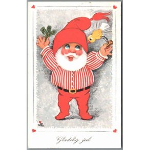 Illa - Gldelig Jul - Printed in Denmark 151 d00 326 - Postkort - Brugt