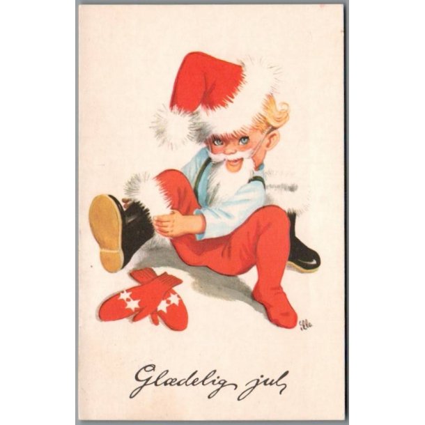 Illa - Gldelig Jul - 519/48 - Postkort - Brugt