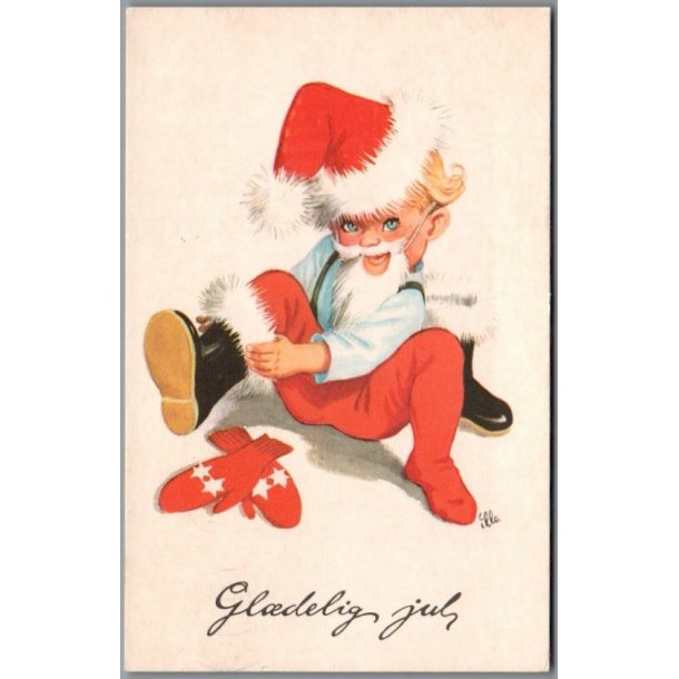 Illa - Gldelig Jul - 519/48 - Postkort - Brugt