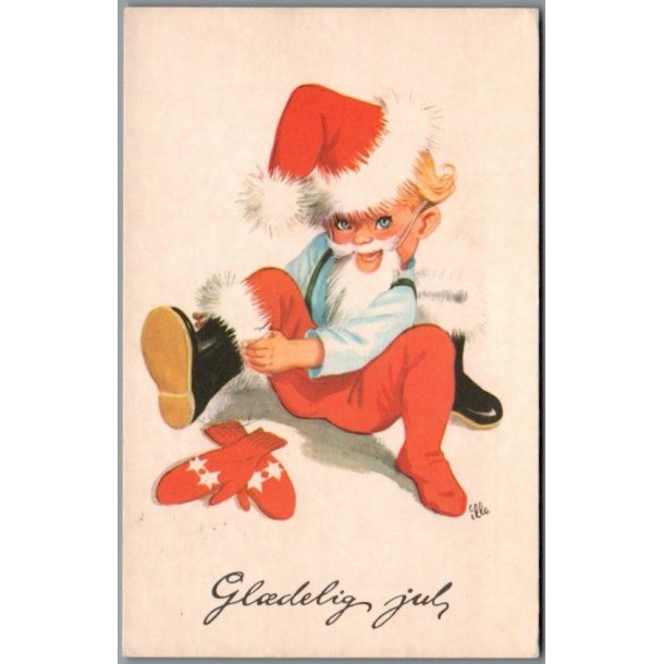 Illa - Gldelig Jul - 519/48 - Postkort - Brugt