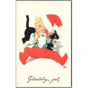 Illa - Gldelig Jul - 519/48 - Postkort - Ubrugt