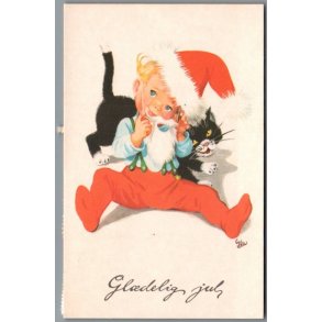  Illa - Gldelig Jul - 519/48 - Postkort - Brugt